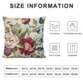 thumbnail image 5 of BCIIG Flowers Graphic Decorative Throw Pillow Cover for Home Couch Living Room Bed Sofa - Short Plush Material - Invisible Zipper Design - Pack of 1 18x18in, 5 of 5