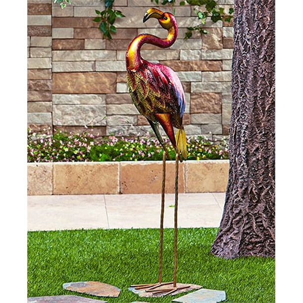 Download Colorful Metallic Bird Decor Flamingo Walmart Com Walmart Com