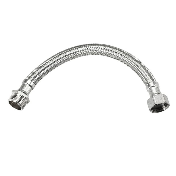 Faucet Supply Line Connector, G1/2 Inch Female x G1/2 Inch Male 8 Inch
