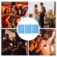 thumbnail image 5 of Unique Bargains 3 Pcs Luminous Fake Tattoos Necklace Pattern Temporary Tatto for Adult Fluorescent Blue, 5 of 5