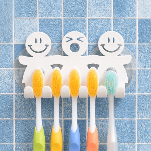 3D Cute Cartoon Kids Toothbrush Toothpaste Holder Wall Mounted Suction  *BACACW 