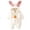 White, variant on Ticikt Baby Bunny Hooded Romper Lined Jumpsuit with Pocket Warm Winter for Girls Boys Halloween Outfit,Size:9-12 Months