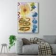 thumbnail image 2 of Flower Power I Framed Premium Gallery Wrapped Canvas - Ready to Hang - 27 x 41 - White Floating Frame, 2 of 9