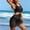 A_ Black, variant on Saving UTSJKR Women Slimming Tummy Control One Piece Swimsuits V Neck Crisscross Back Shapewear Bodysuit Bathing Suit Black 8-10