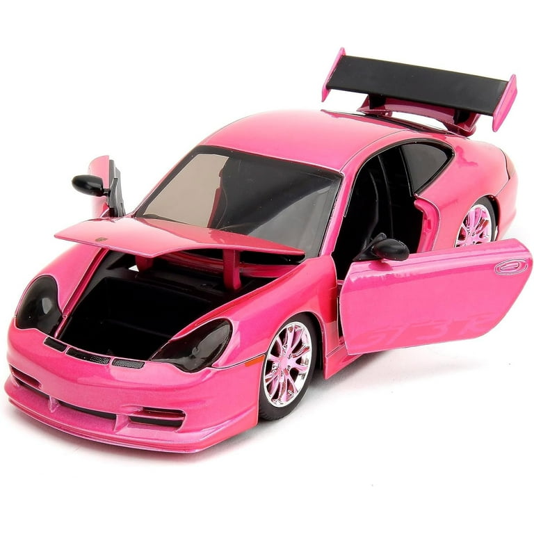 Jada Porsche 911 GT3 RS Pink Metallic Toy Car, Pink Slips