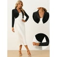 thumbnail image 2 of Bolero Elegante de Terciopelo para Mujer Bolero Crop Cardigan para Cóctel Chaqueta Corta Negro L, 2 of 6