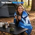 thumbnail image 4 of Tirrinia Waterproof Outdoor Blanket with Sherpa Lining, Windproof Triple Layers Warm Comfy Foldable for Camping Stadium, Beach, Picnic, Grass, Concerts, Car, Dog, 50“X 60", 4 of 7