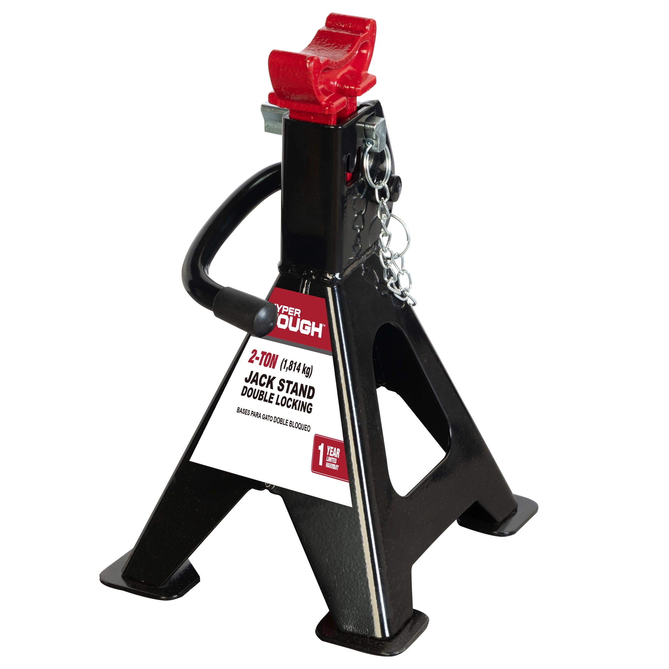 Hyper Tough T42001C 2 Ton Steel Jack Stands, Black, 1 Pair