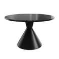 thumbnail image 6 of Boyel Living Round Dining Table, Modern Round Coffee Table MDF Tabletop with Metal Base, Kitchen Table for 4-6 Person for Kitchen Living Room, Black, 6 of 7