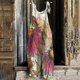 thumbnail image 1 of ICHUANYI Clearance Women Ladies Printed Summer Sleeveless Backless Loose Long Playsuits Rompers Jumpsuit(Purple, M) ICHUANYI WER2023080701116, 1 of 8