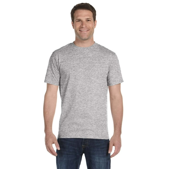 Hanes - Essential-T T-Shirt - 5280, Light Steel, XL, Pack Of 5, Mens Workout Shirts