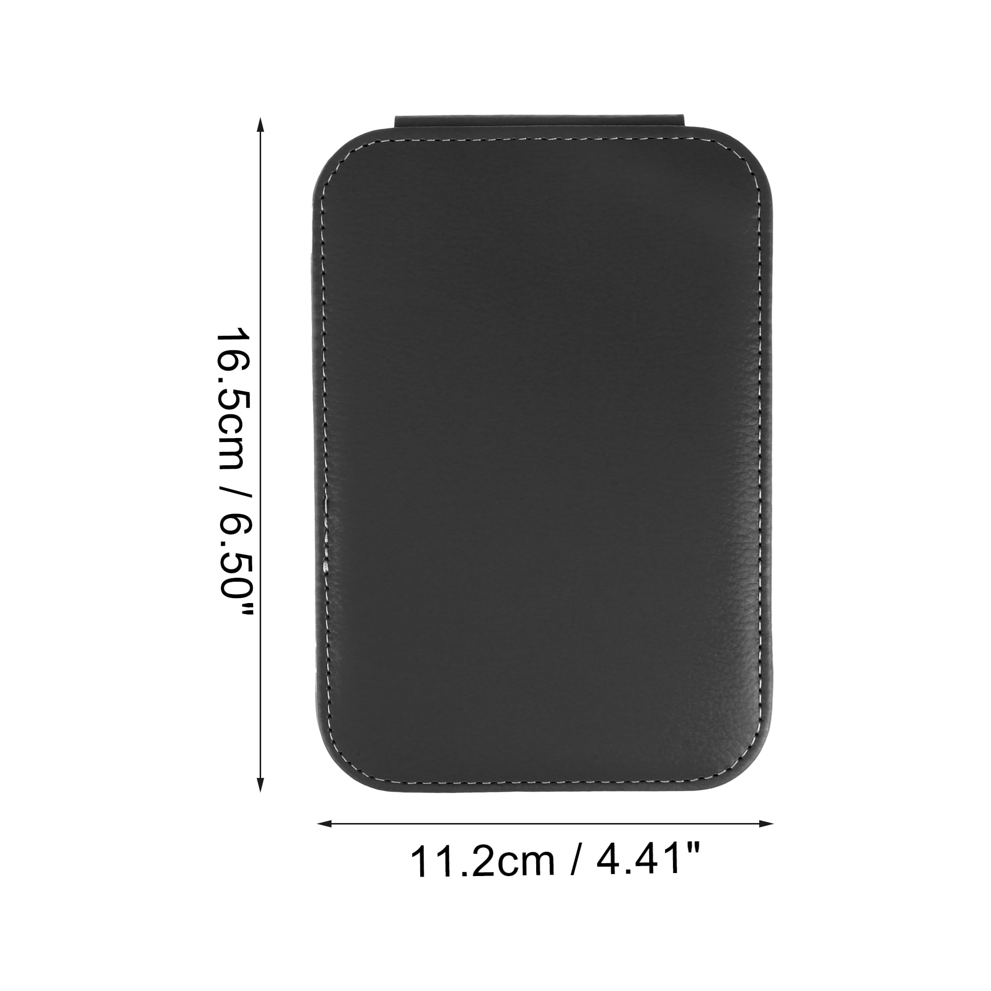 Unique Bargains 1pc Foldable Makeup Mirror for Travel and Vacation Black Small