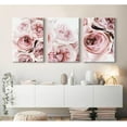 thumbnail image 3 of Peony WallPink Flower Canvas WallPrints Peonies WallAbstract Flower Pictures Wall Decor Peony Painting Flower Poster for Living Room Bedroom(set of 3) Unframed, 3 of 6