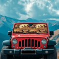 thumbnail image 4 of Psesaysky Running Horse Automotive Sunshade Comes with Storage Bag, Keep Car Interior Cool,Universal Windshield Sun Shade Fit for Cars, Off-road Vehicle, Trucks, SUV (52.95x16.14 inch), 4 of 7