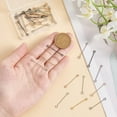 thumbnail image 3 of 1box 50pcs 5 colors 316 Surgical Stainless Steel Eye Pins Double Sided Eye Pins Mixed color 24 Gauge 30x3.5x0.5mm Hole: 2.5x1.9mm 10pcs/color, 3 of 6