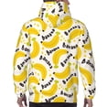 thumbnail image 7 of Cauagu Banana Fruit for Men's Pullover Hooded Sweatshirt Athletic Casual Hoodie Aautumn Hoodie Sweatshirt for Men Pullover Casual Hooded Sweatshirt-Large, 7 of 7