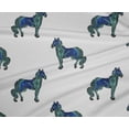 thumbnail image 4 of oneOone Polyester Lycra Fabric Horse Block Print Sewing Fabric BTY 56 Inch Wide, 4 of 4