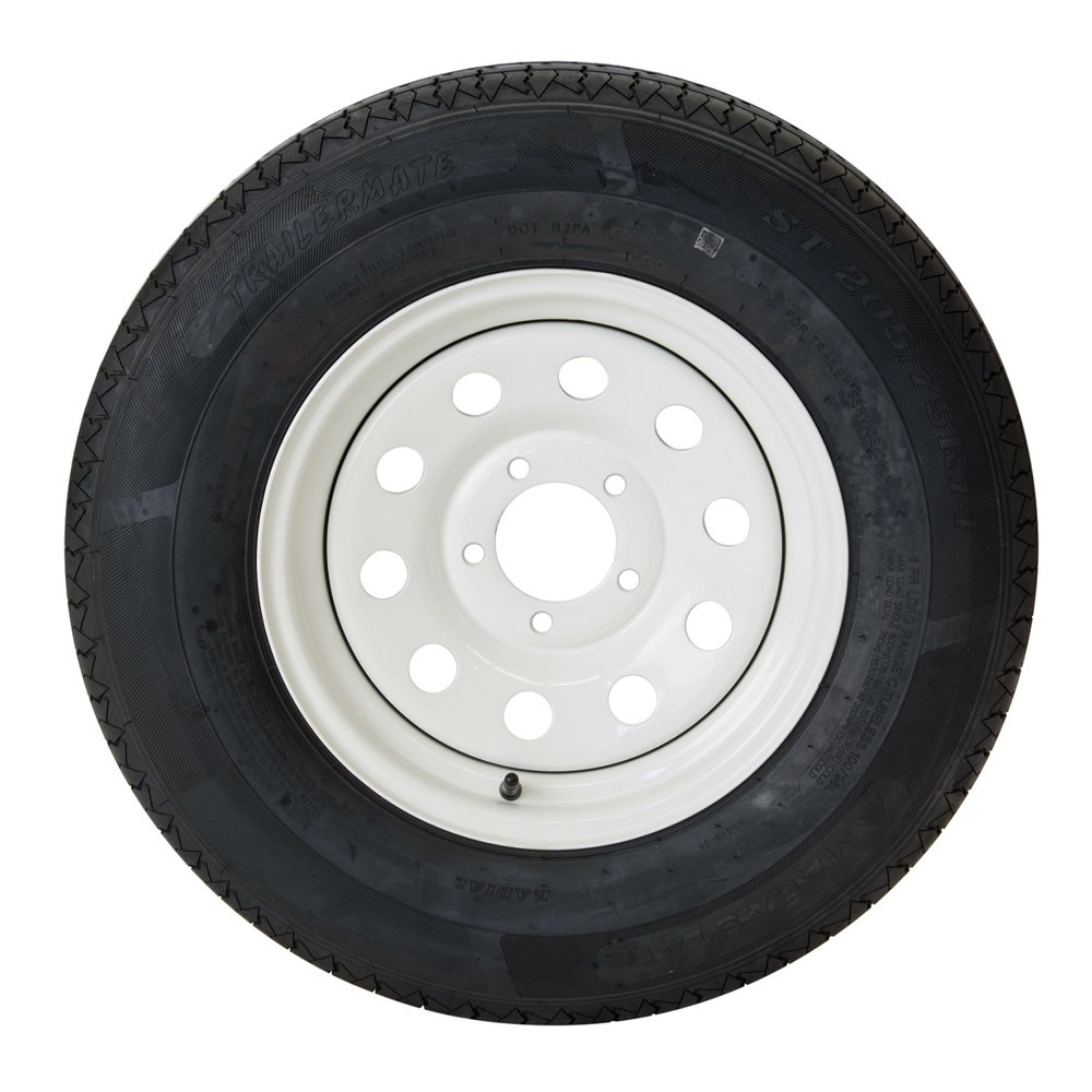 Marastar 80502 205/75R14 Radial Trailer Tire Modular White Steel 5/4.5