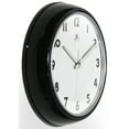 thumbnail image 3 of Infinity Instruments Lux Black & Silver Modern Analog Display 12-inch Wall Clock, 3 of 7