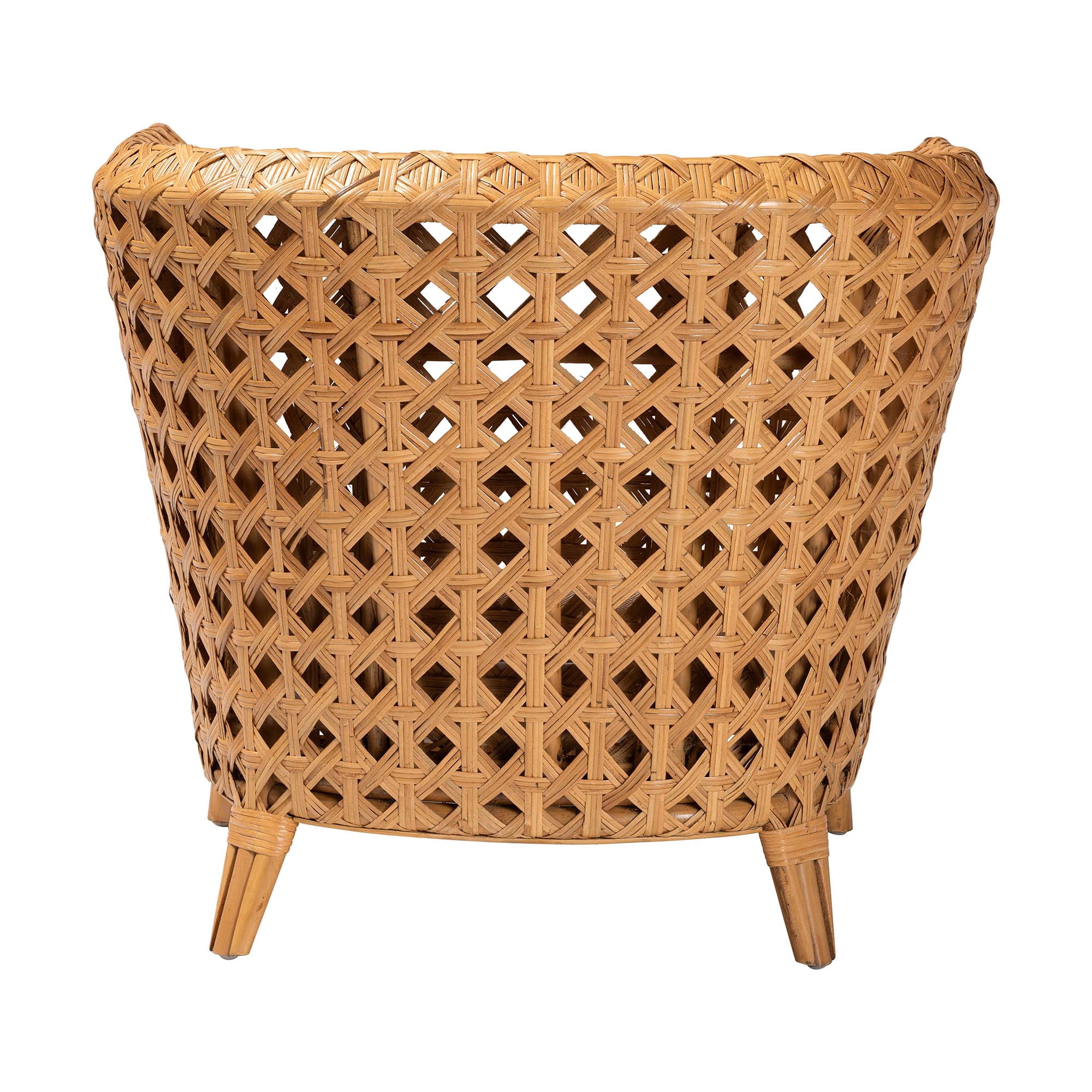 bali & pari Daiwa Boho Accent Chair, Light Honey