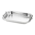 thumbnail image 2 of DYNWAVECA Baking Tray Food Prep Tray with Handles Multifunctional Rectangle Pan Roasting Pan Serving Tray for Cooking Chicken Without grid, 2 of 9