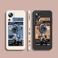 thumbnail image 2 of Case For Xiaomi 13 12 12S 11 11T 10 10S 9 8 Pro Ultra Lite Colour Simple Liquid Silicone Case Stylish Luxurious Space Astronauts, 2 of 5