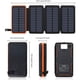 thumbnail image 3 of Cargador Solar 25000mAh, Power Bank Portátil para Exteriores con 4 Paneles Solares, Batería Externa de Carga Rápida con Salidas USB Duales Compatible con Smartphones, Tablets, etc., 3 of 5
