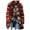 Red, variant on uikmnh Autumn and Winter Men's Fashion Plaid Knit Cardigan Long Loose Large Size Sweater Coat Men