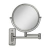 Zadro Wall Mounted Makeup Mirror with Magnification Folding Extendable Arm Vanity Mirrors for Wall Shower Shaving Mirror