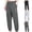 Dark Gray, variant on Mens Jogger Sweatpants Lightweight Graphic Print Cuffed Pants Casual Workout Travel Gray L