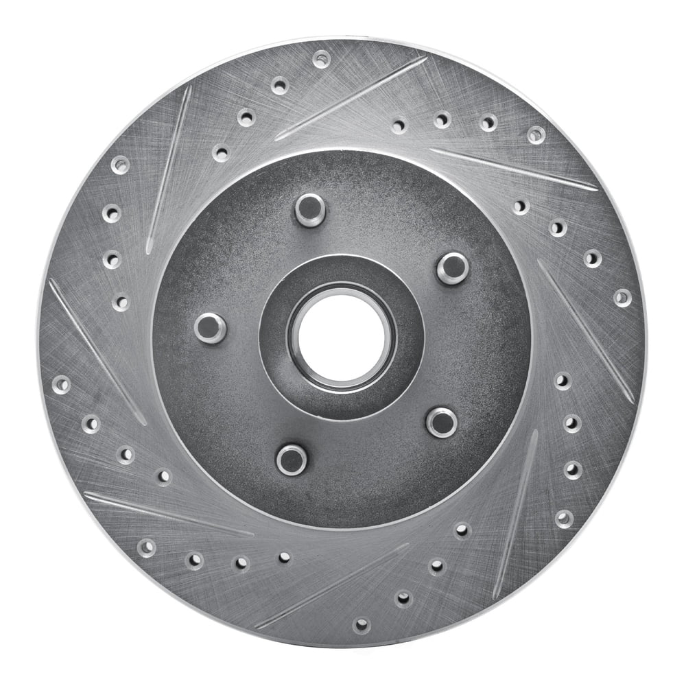 Dynamic Friction Company 631-40065L DFC Brake Rotor - Drilled And Slotted - Silver