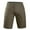 Olive Green, variant on ZQUUVOU Men's Dress Shorts Casual Pockets Zipper Button Comfortable Shorts Cargo Pant Khaki