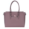 thumbnail image 6 of Mosiso Women Laptop Tote Bag Compatible 15.6-17 Inch MacBook&Notebook, Premium PU Leather Business Work Travel Shoulder Handbag with Thick Shockproof, Purple, 6 of 7