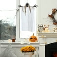 thumbnail image 4 of Mikilon Halloween Decorations Halloween Hanging-Small Life Size Halloween Prop Skull with Suction Cups for Hanging Decorations White, 4 of 6