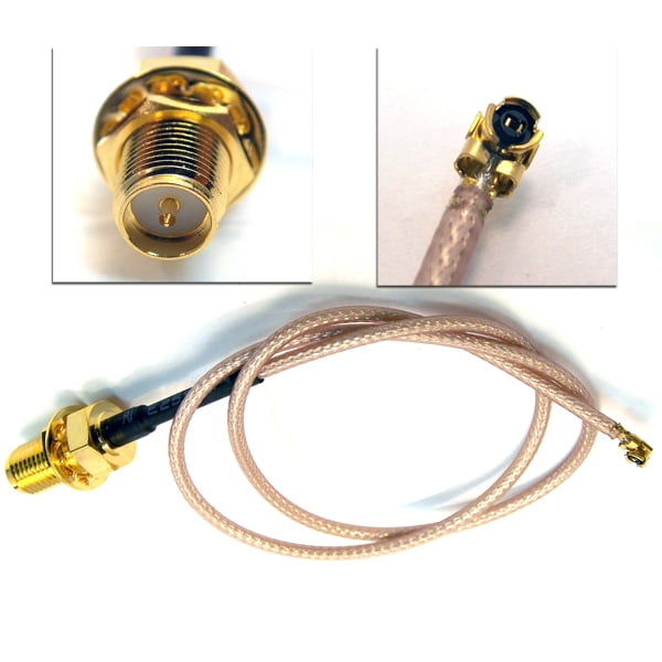 RPSMA female with 300mm (12 inches) RG178 cable + IPEXMHF(U.FL) connector