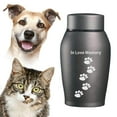 thumbnail image 2 of pitrice Urnes pour Animaux Souvenir Ample Cadeau Commémoratif pour Animaux Crémation Urne Commémorative Gris, 2 of 9