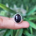 thumbnail image 4 of Black Onyx Gemstone Ring, 925 Sterling Pure Silver Ring, Oval Cut Onyx, Men / Women Ring, Silver Band Ring, Statement Ring, Handmade Ring,,,, 4 of 4