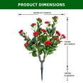 thumbnail image 2 of Artificial Flowers with Metal Ground Spikes (UV Resistant Indoor/Outdoor Decor), 2 of 8