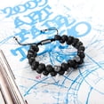 thumbnail image 3 of Womens Bracelet Nature Lava and Onyx Bead Bracelets for Women，Essential Oil Anxiety Bracelet, 3 of 7