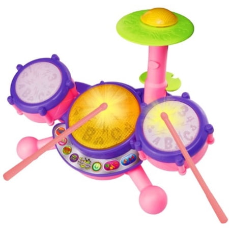 VTech KidiBeats Drum Set, Pink