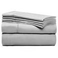 thumbnail image 2 of 1000 Thread Count Bed Sheet Set, Combed Cotton Blend Sateen Deep Pocket 6 Piece Bedding Set, Hotel Quality Sheet Set Queen Size, Silver, 2 of 7
