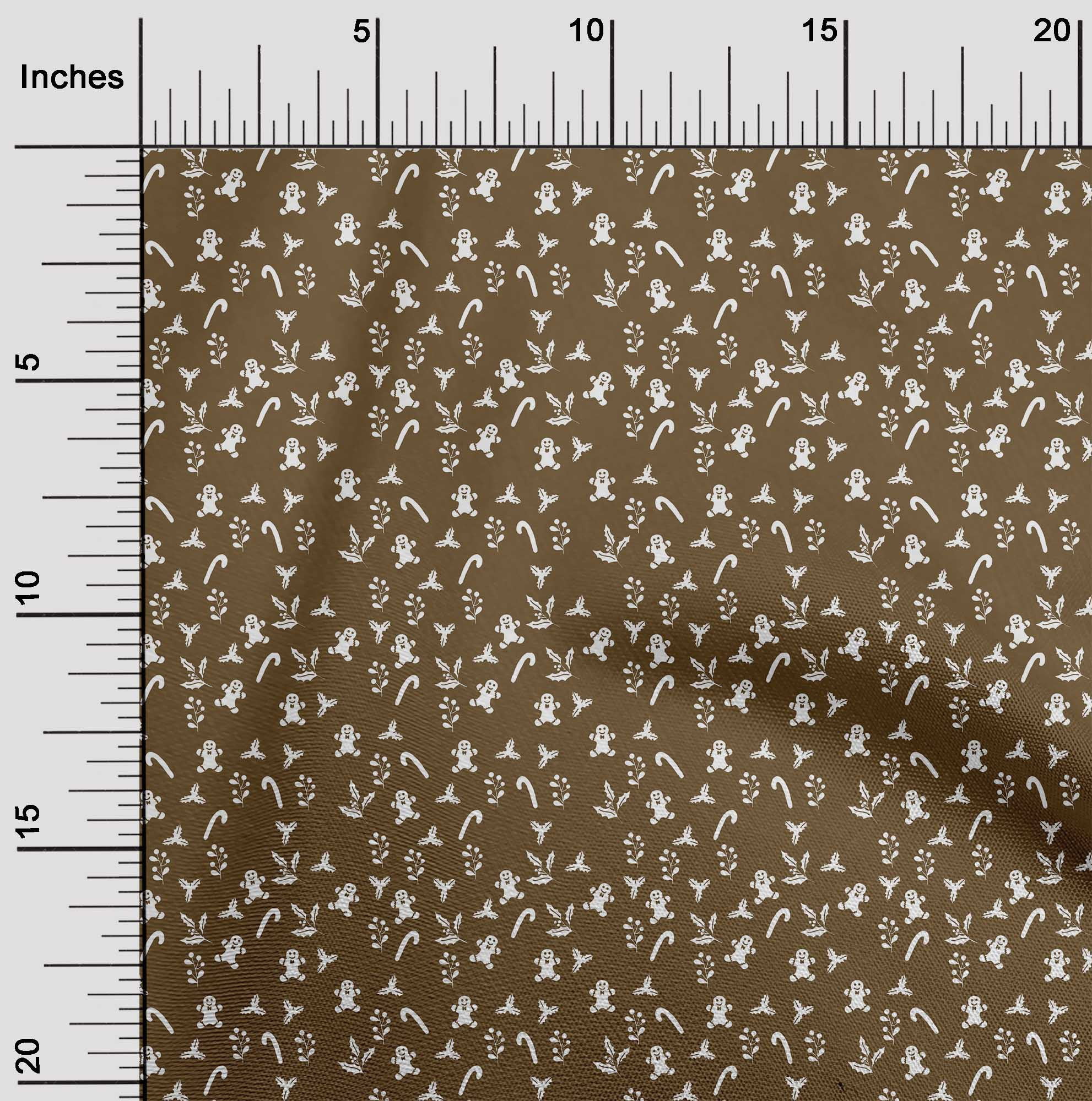 oneOone Viscose Chiffon Dark Olive Green Fabric Christmas Craft Projects Decor Fabric Printed By The Yard 42 Inch Wide
