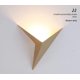 thumbnail image 1 of Lámpara de pared de cabecera LED de 2 piezas Nueva lámpara de pared de fondo de sala de estar de pasillo de escalera de hotel de ingeniería china, (luz blanca cálida triangular dorada A), 1 of 4