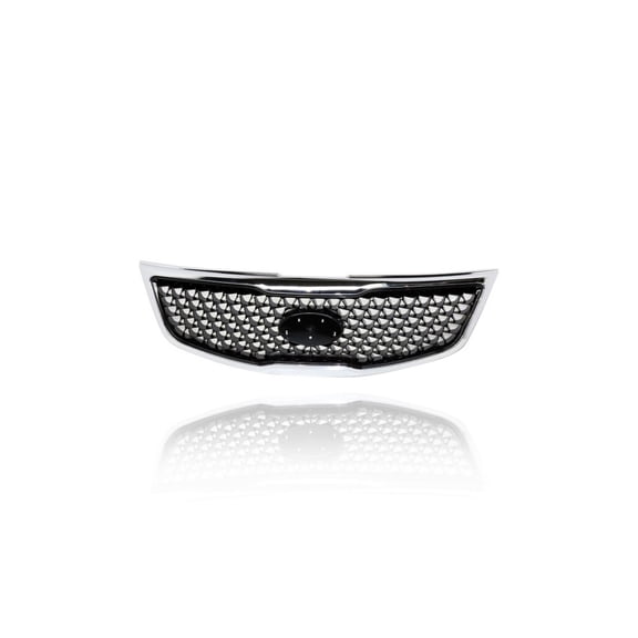 Grille - Compatible/Replacement for '14-16 Kia Sportage LX/EX/2.4L-Only - Main Upper, Chrome Frame Black Insert, With Emblem Provision - 863503W500