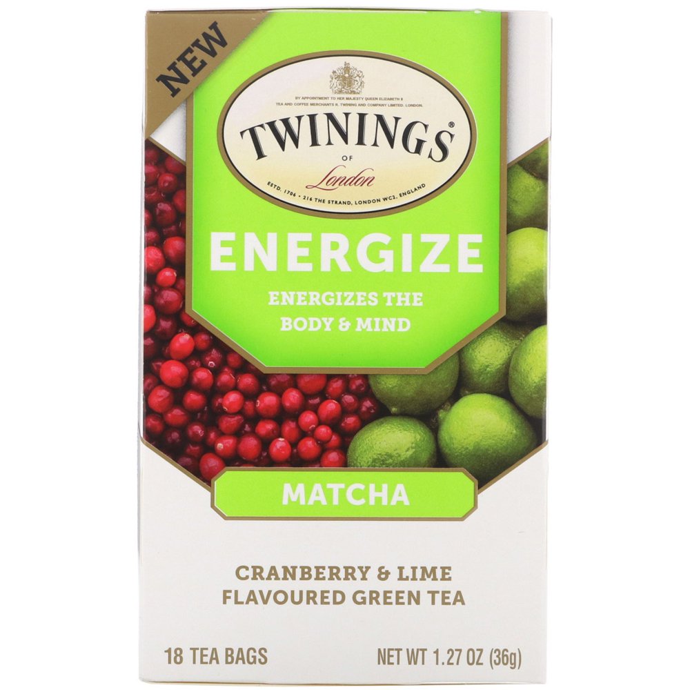 Twinings Tea Tea Energize Matcha Case Of 6 18 Ct