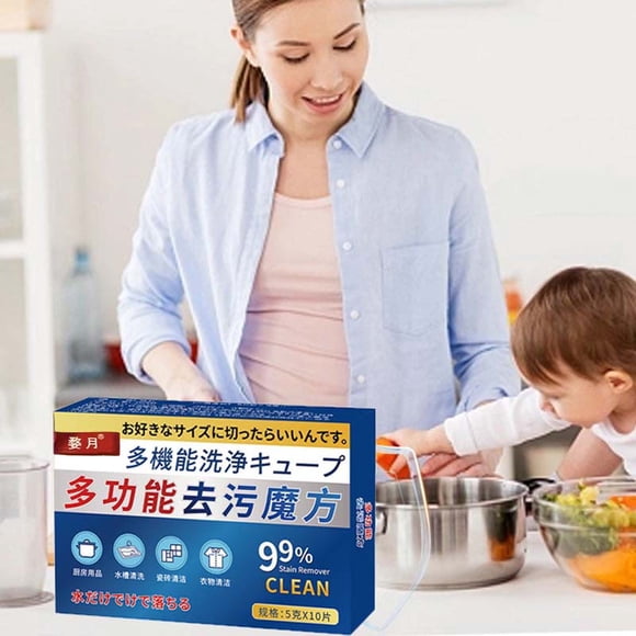 Hxlamzoo Grease Cleaning Tablet, Multi-functional Stain Removal Housekeeping Same Kitchen Bathroom Cleaning Cleaning Tablet, Strong and Quick