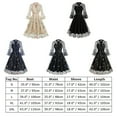 thumbnail image 7 of IDOPIP Women Mesh Floral Embroidery Vintage Dress Illusion 50s Goth Flared A line Cocktail Dress, 7 of 7