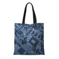 thumbnail image 1 of NUDECOR Canvas Tote Bag Circuit Abstract Hardware Board Electronics Industry Electrical Equipment Computer Reusable Handbag Shoulder Grocery Shopping Bags, 1 of 1