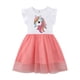 thumbnail image 1 of 2022 Disney Encanto película Madrigal Niñas Vestido de verano unicornio dibujos animados estampado malla princesa Vestido Casual Vestido niños ropa 8T Gao Jinjia LED, 1 of 2