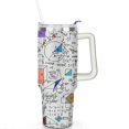 thumbnail image 2 of 40oz Funny Scientific Formula Stainless Steel Flip Straw Tumbler Spill Proof Travel Cup Double Wall Vacuum Insulated Coffee Mug with Handle, 2 of 6
